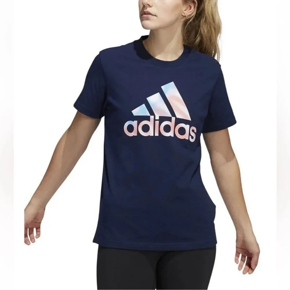 Adidas Women's Americana Logo T-Shirt - Picture 1 of 1
